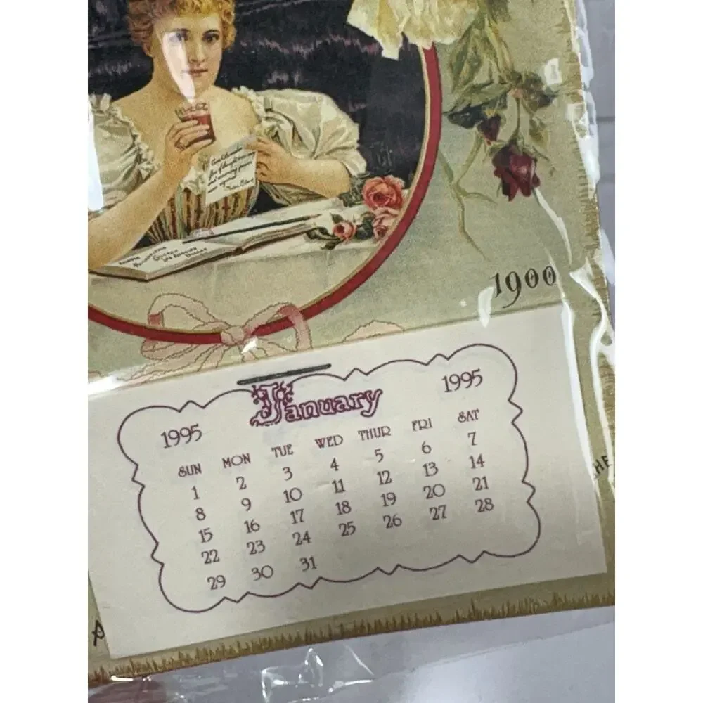 Vintage 1995‎ Calendar VTG Lot Of 8 1900 Mini Coca Cola Calendar Fridge Magnet